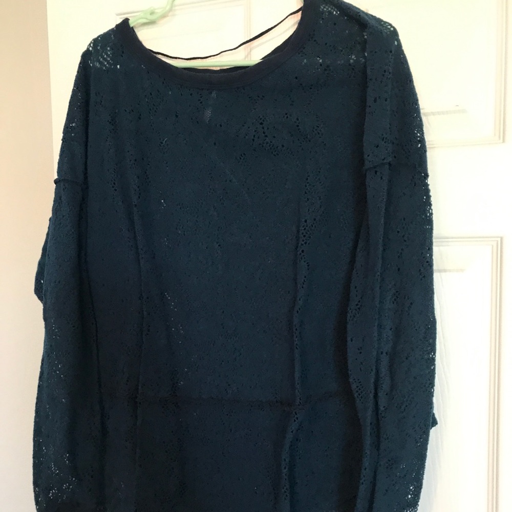 Light weight eyelet sweater